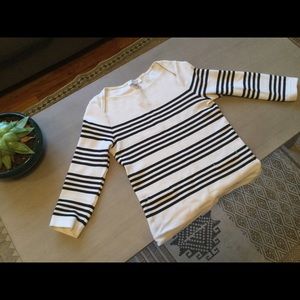 Forever 21 Boat-necked, Striped Sweater
